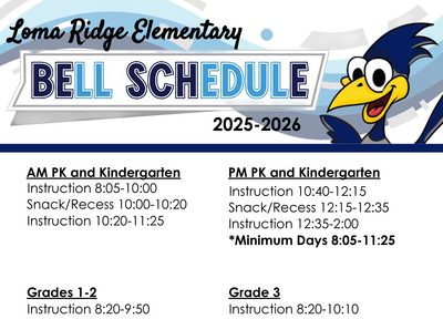 Loma Ridge Bell Schedule